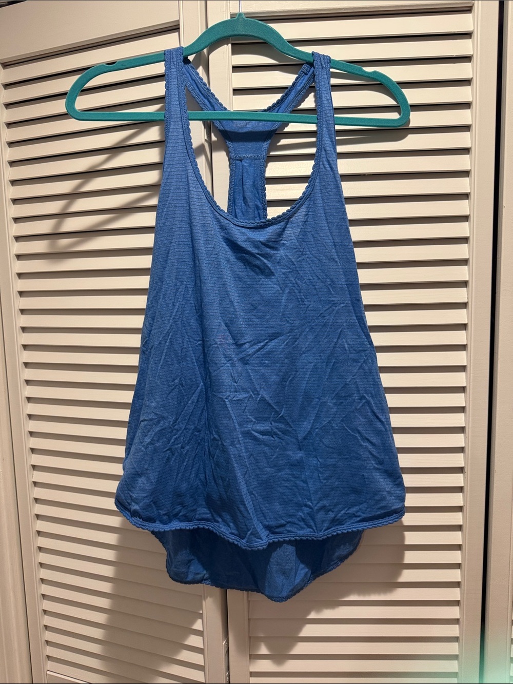 lululemon athletica Blue Racerback Tank Top